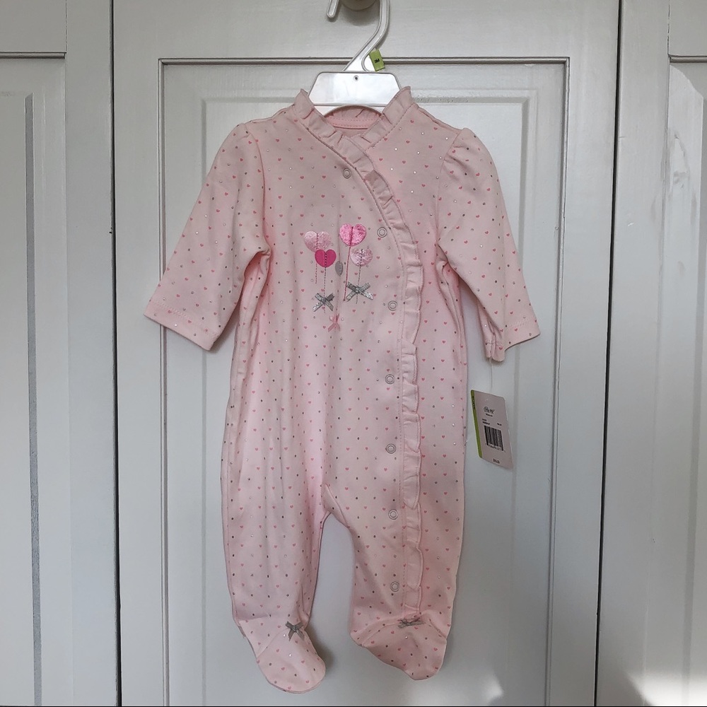 Little Me Baby Girl Footie Pajamas